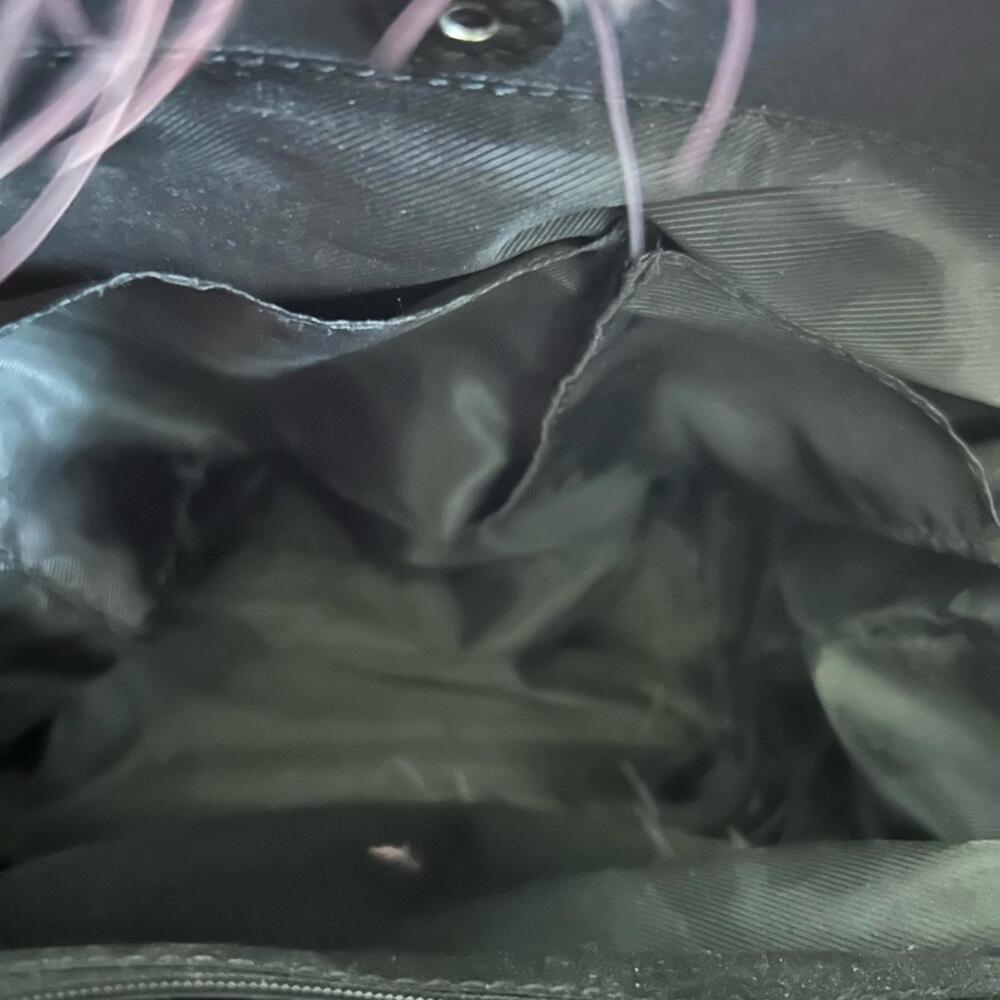 🦩 Black Flamingo Tote Bag with Pink Feather Trim – Retro Y2K Vibes - Picture 5 of 5